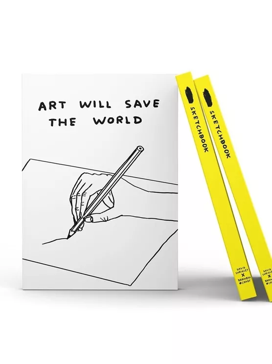 Piešimo sąsiuvinis ART WILL SAVE THE WORLD