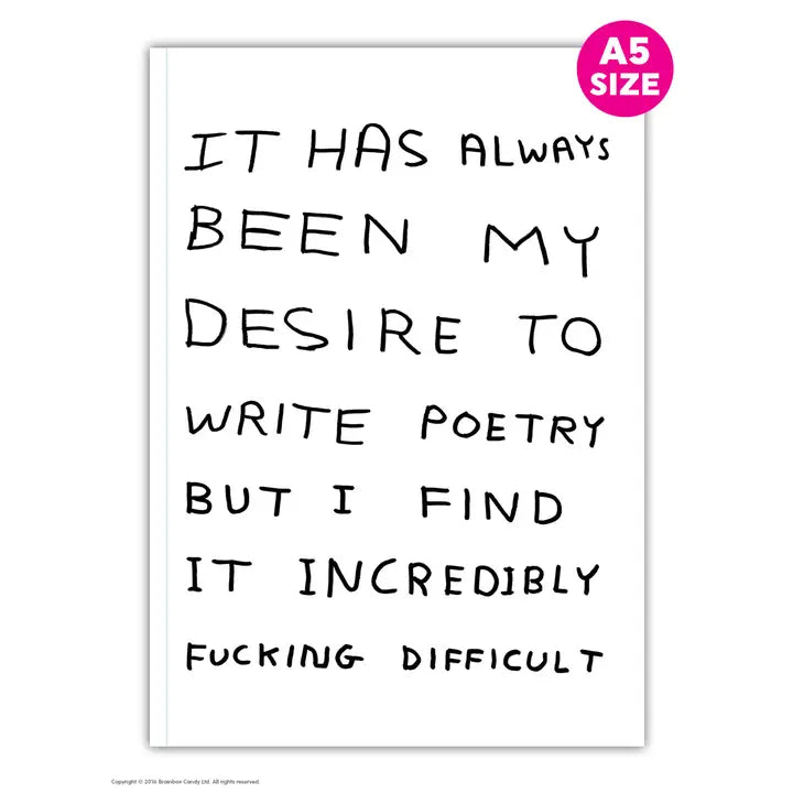 A5 formato užrašų sąsiuvinis WRITE POETRY